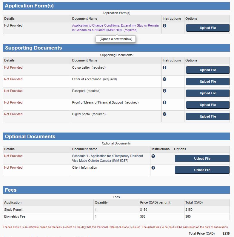 Study permit extension Royal Roads University